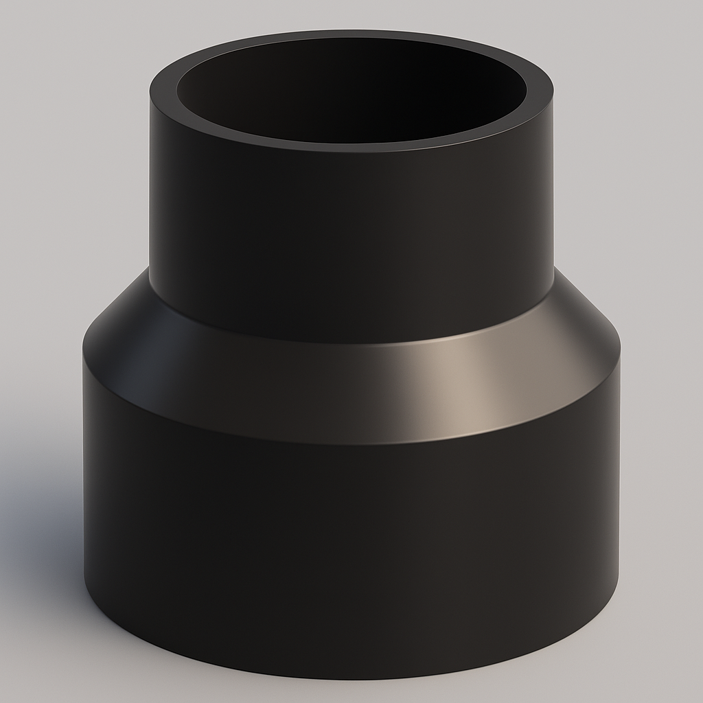 LESSO ABS Reducing Coupling — Hub × Hub DWV, cUPC Certified