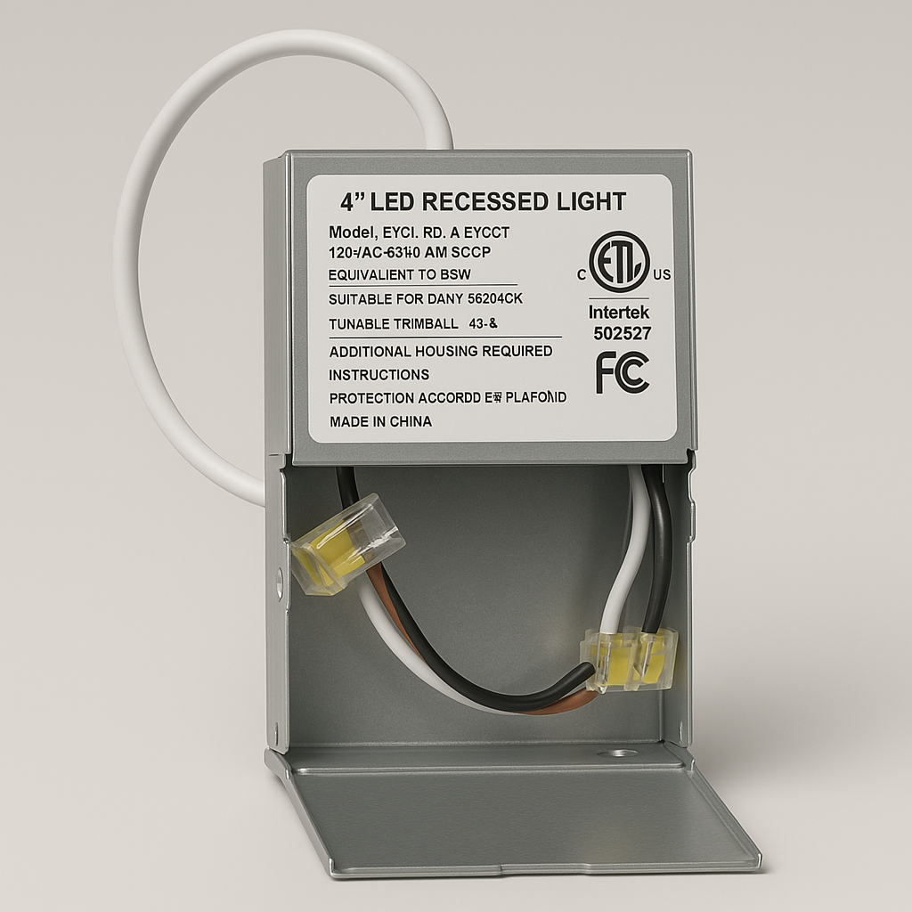 Luvelle Dalle LED extra-plate 6″ — 1050lm, installation sans boîtier, 5CCT, Energy Star, ETL, homologuée IC