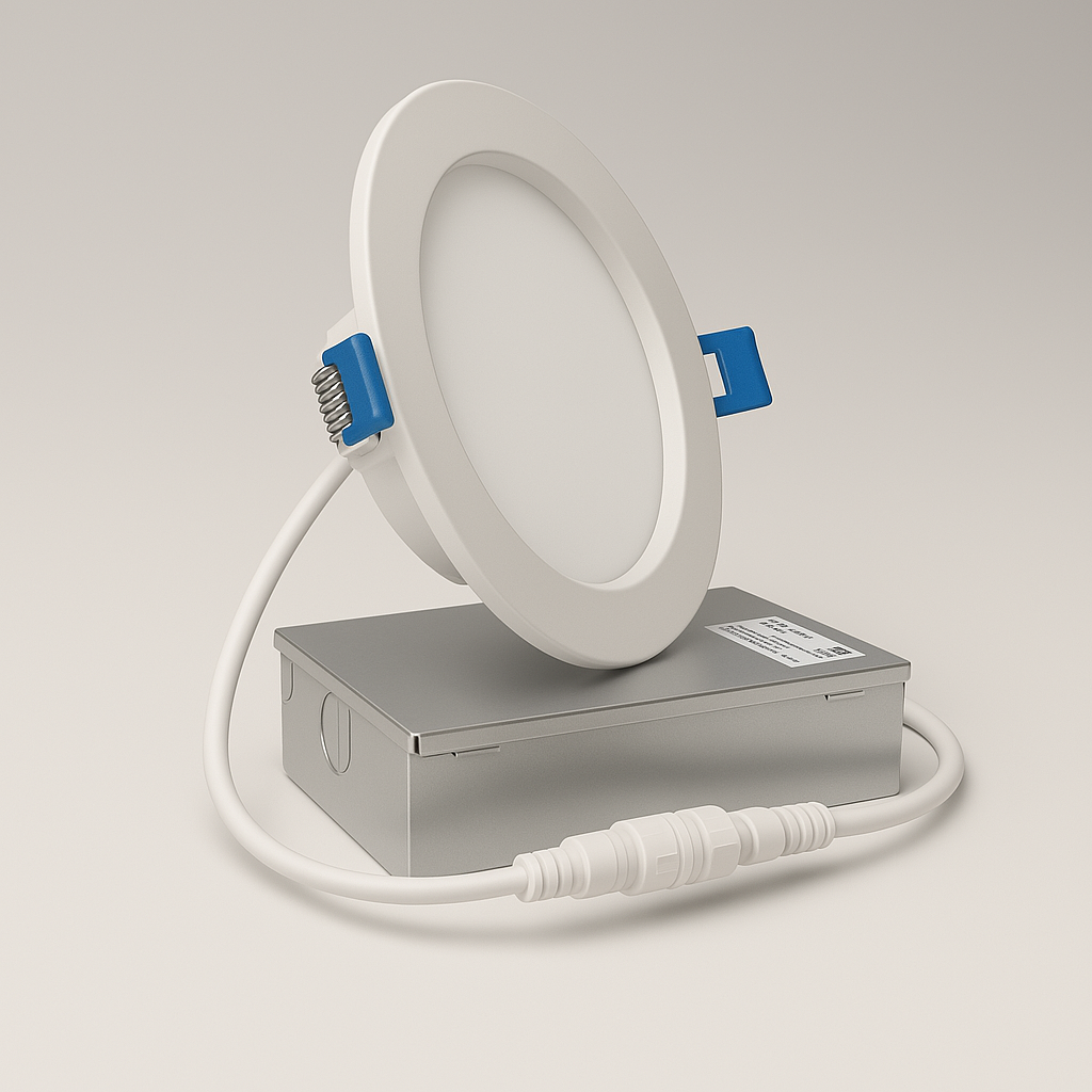 Luvelle Encastré DEL ultra-mince 4 po — Encastré gaufrette sans boîtier, Energy Star, ETL, certifié IC
