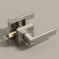 Vellum Hardware Quadra Door Lever — Square Rosette, Keyed, Privacy, Passage & Dummy