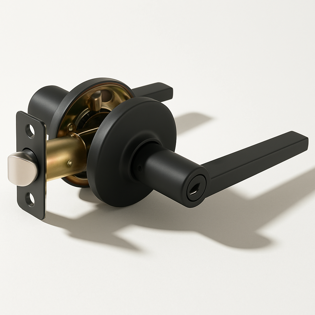 Vellum Hardware Vertex Door Lever — Solid Core, Keyed, Privacy, Passage & Dummy